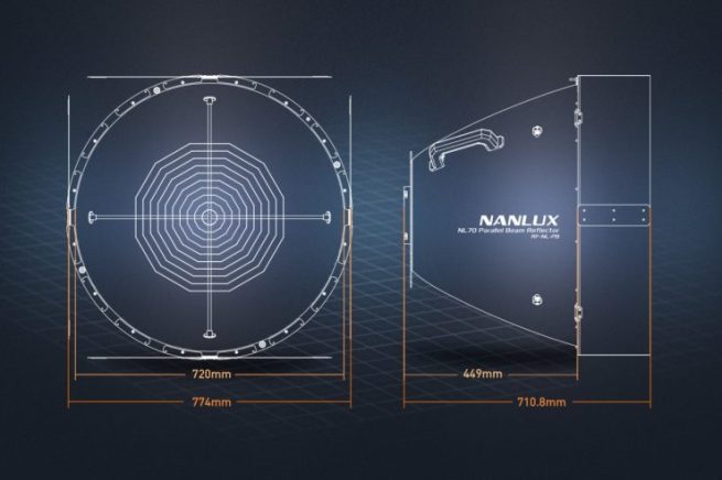 Nanlux NL70 parallel beam reflector - Image 6