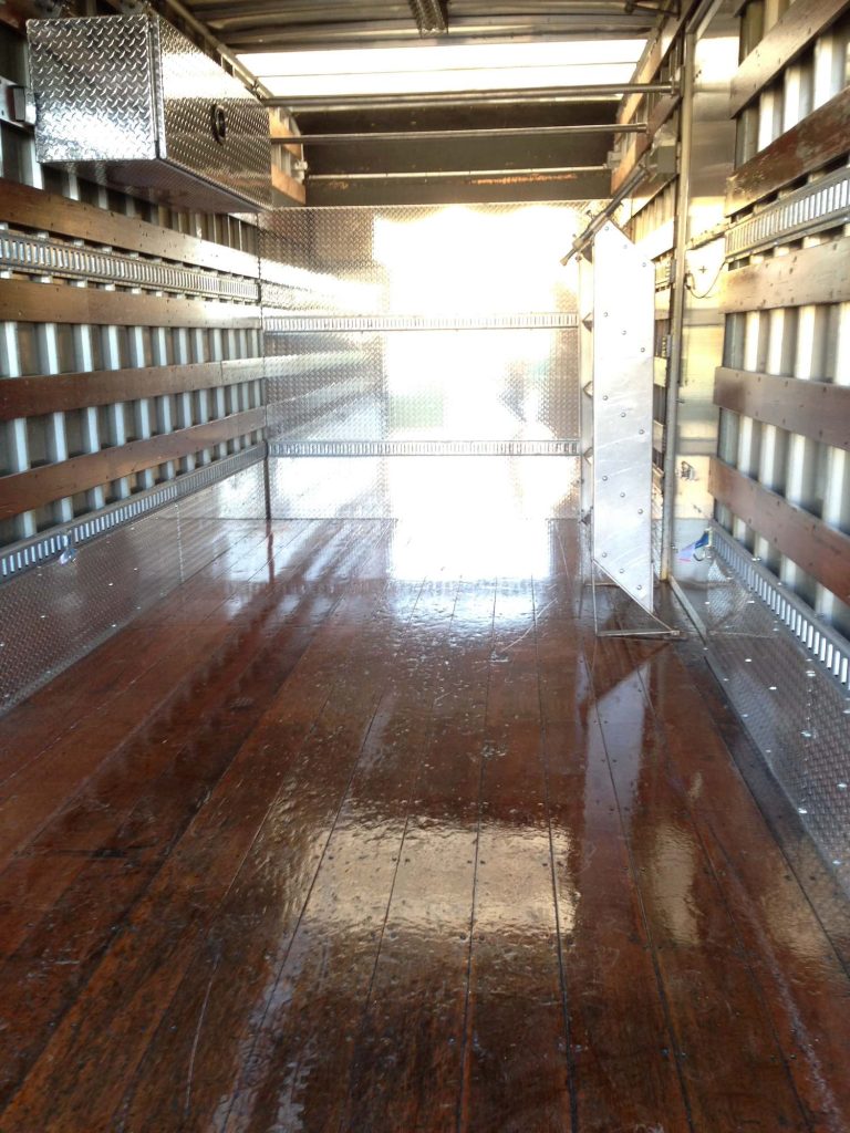 Refinished floors in our Grip Trucks