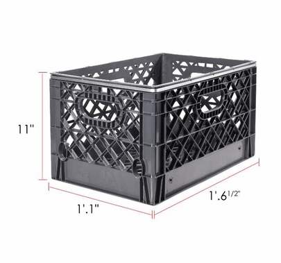 milk crate (full)